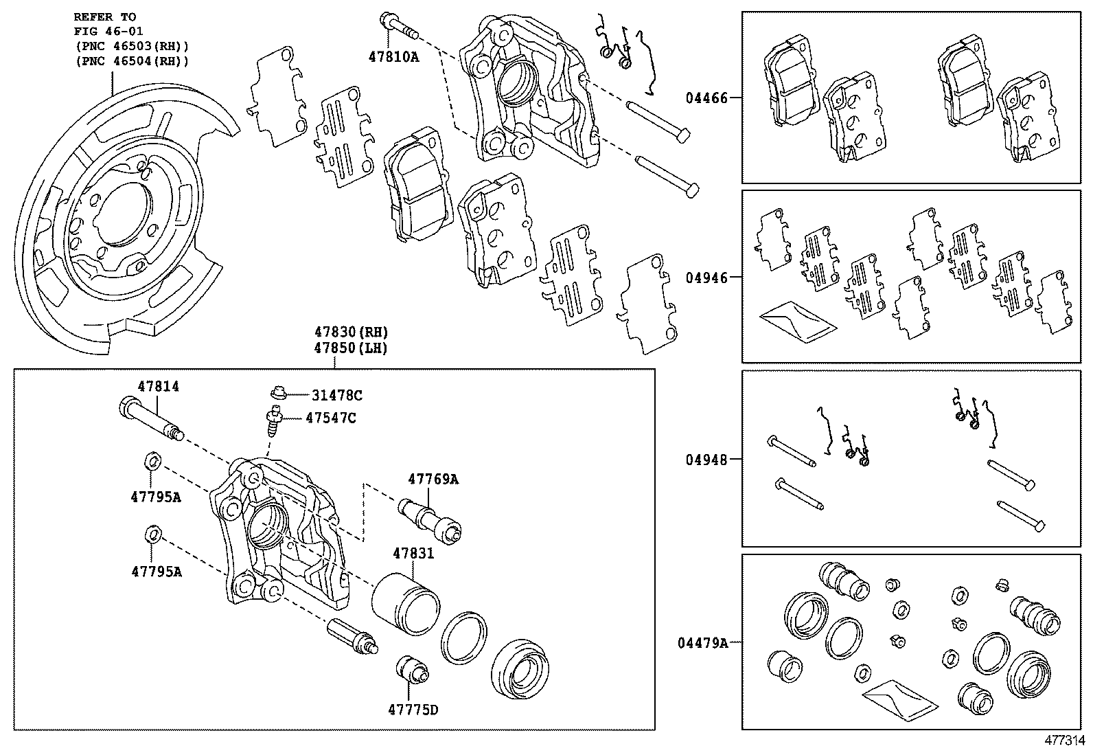  REIZ |  REAR DISC BRAKE CALIPER DUST COVER