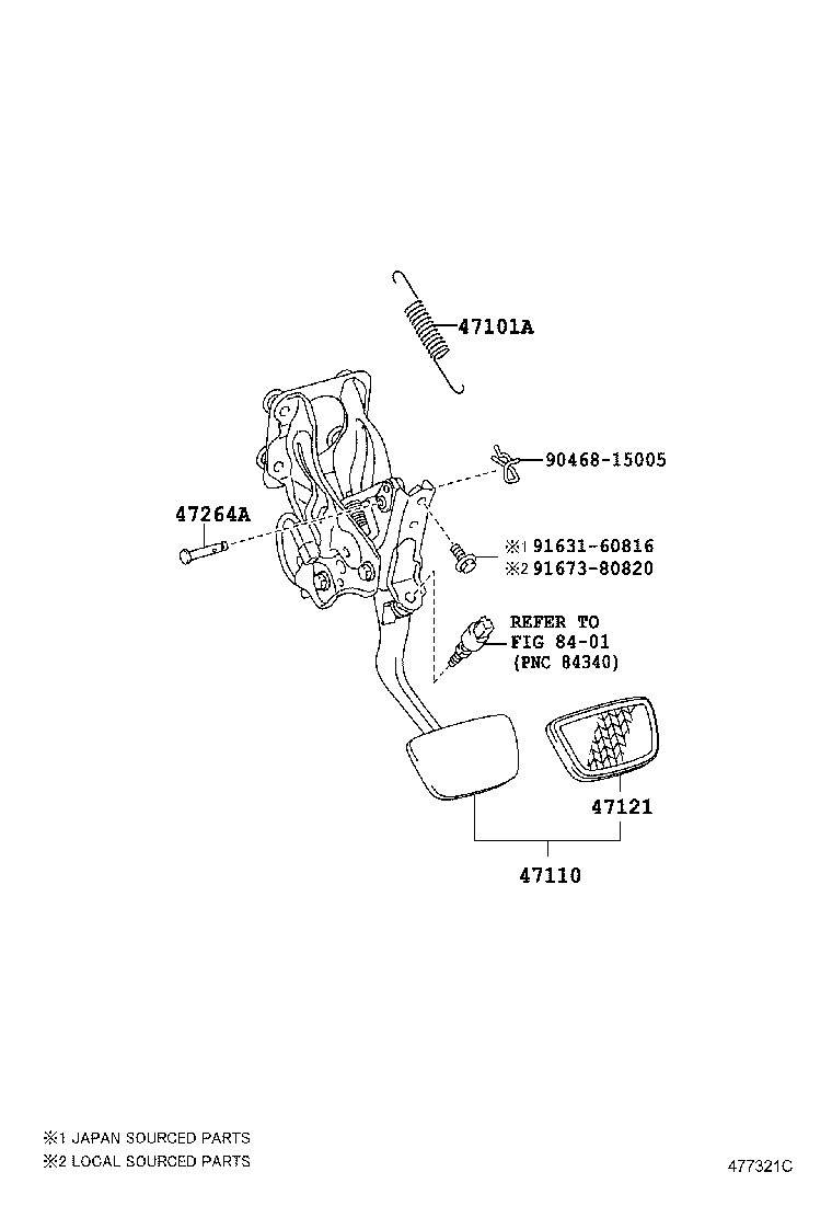  REIZ |  BRAKE PEDAL BRACKET