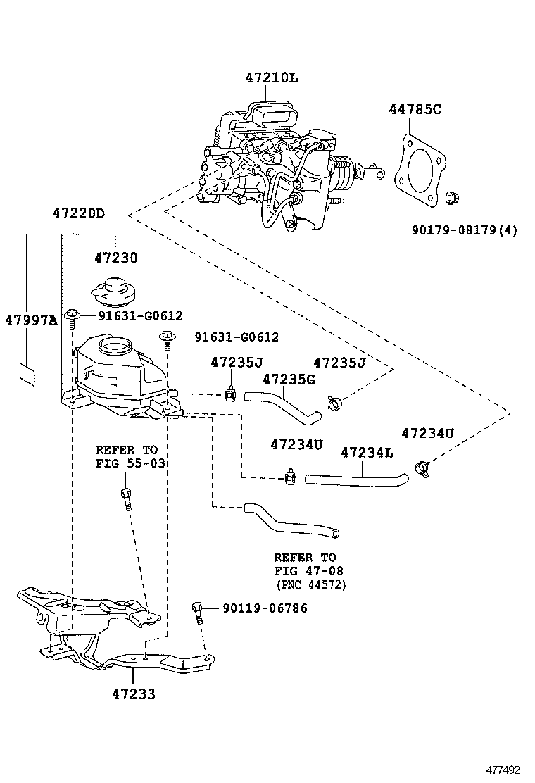  PRIUS V |  BRAKE MASTER CYLINDER