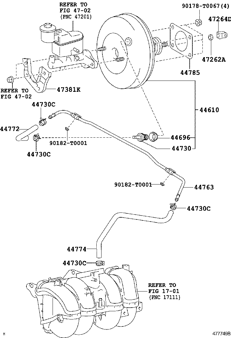  FORTUNER |  BRAKE BOOSTER VACUUM TUBE