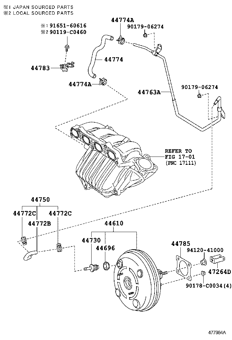  CAMRY HYBRID CHINA |  BRAKE BOOSTER VACUUM TUBE