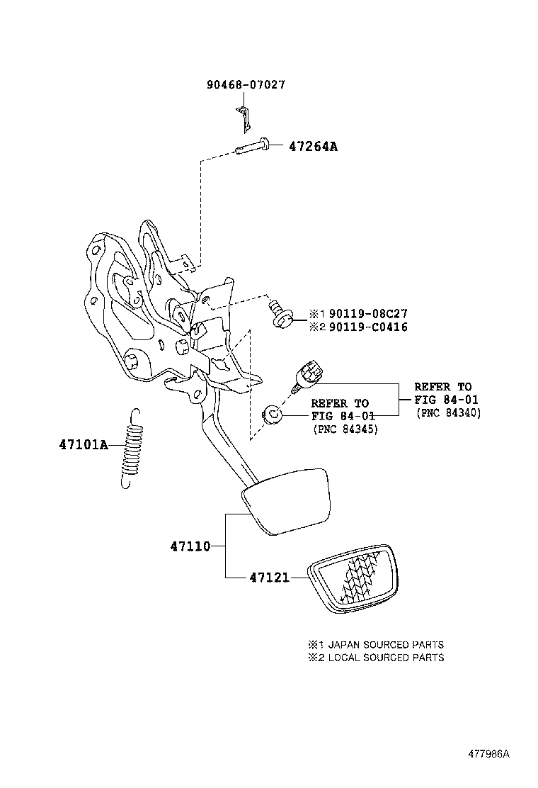  CAMRY HYBRID CHINA |  BRAKE PEDAL BRACKET