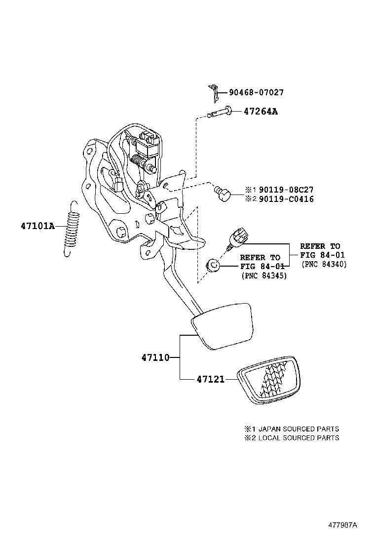  CAMRY HYBRID CHINA |  BRAKE PEDAL BRACKET