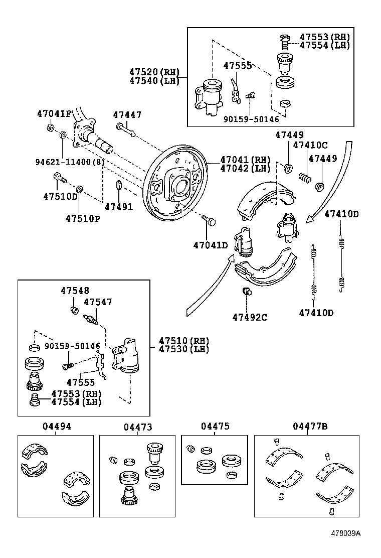 DYNA | FRONT DRUM BRAKE WHEEL CYLINDER BACKING PLATE