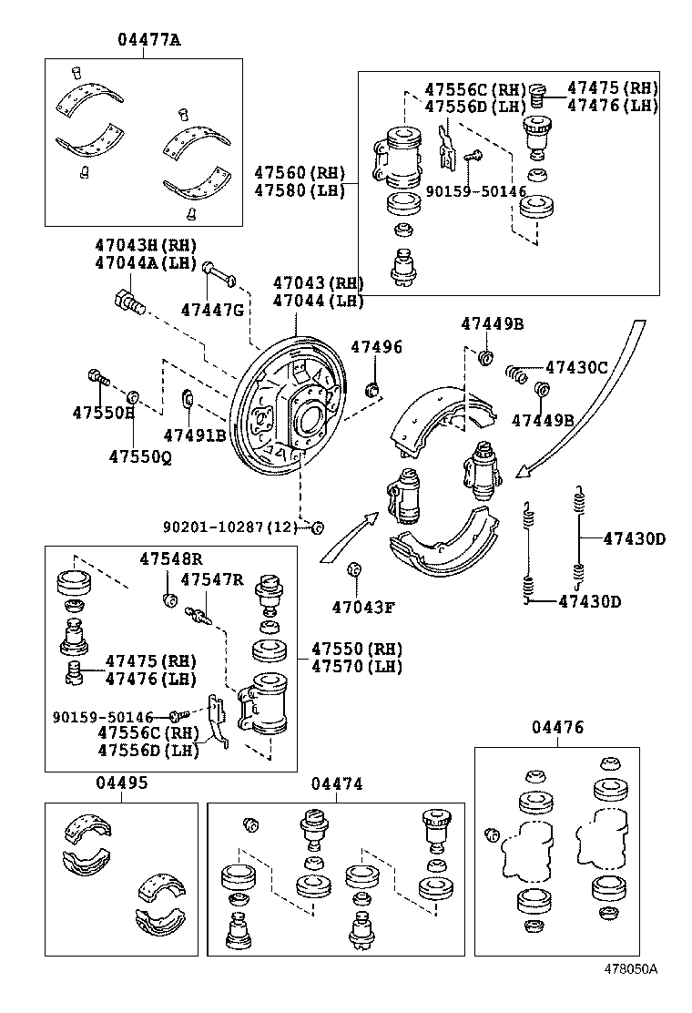  DYNA |  REAR DRUM BRAKE WHEEL CYLINDER BACKING PLATE