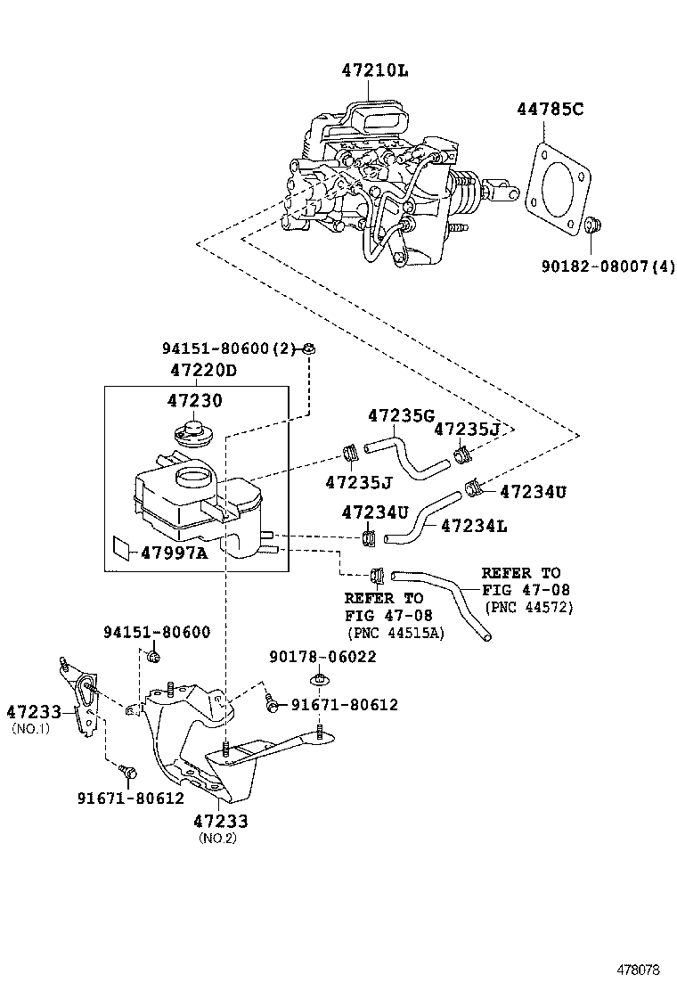 PRIUS C |  BRAKE MASTER CYLINDER