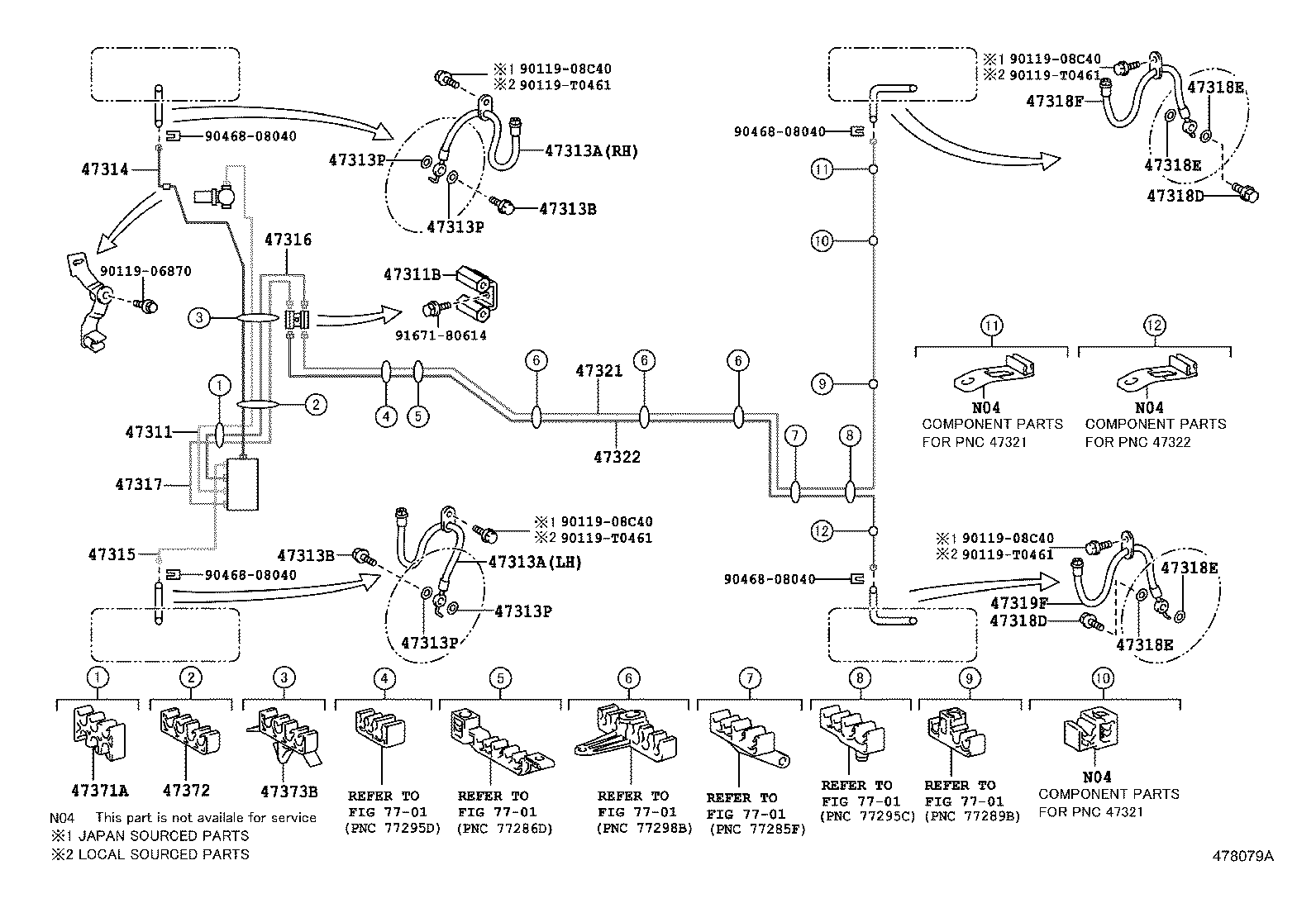  CAMRY HYBRID ASIA |  BRAKE TUBE CLAMP