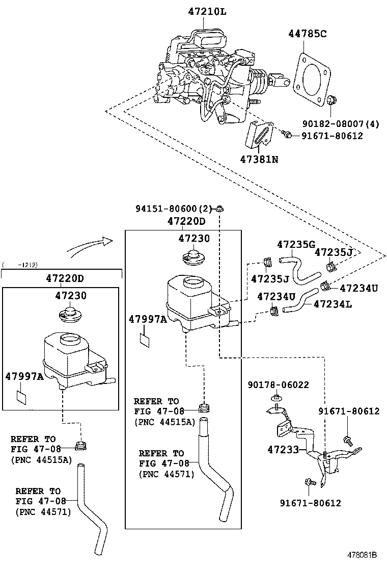  PRIUS C |  BRAKE MASTER CYLINDER