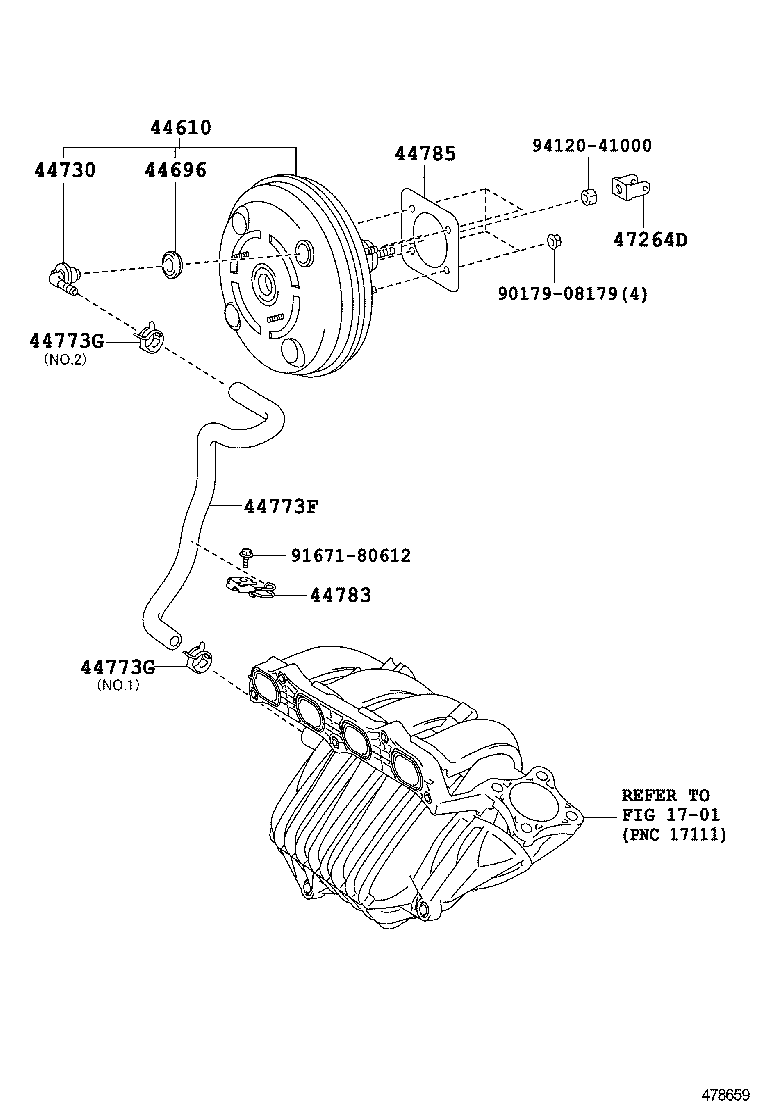  RAV4 |  BRAKE BOOSTER VACUUM TUBE