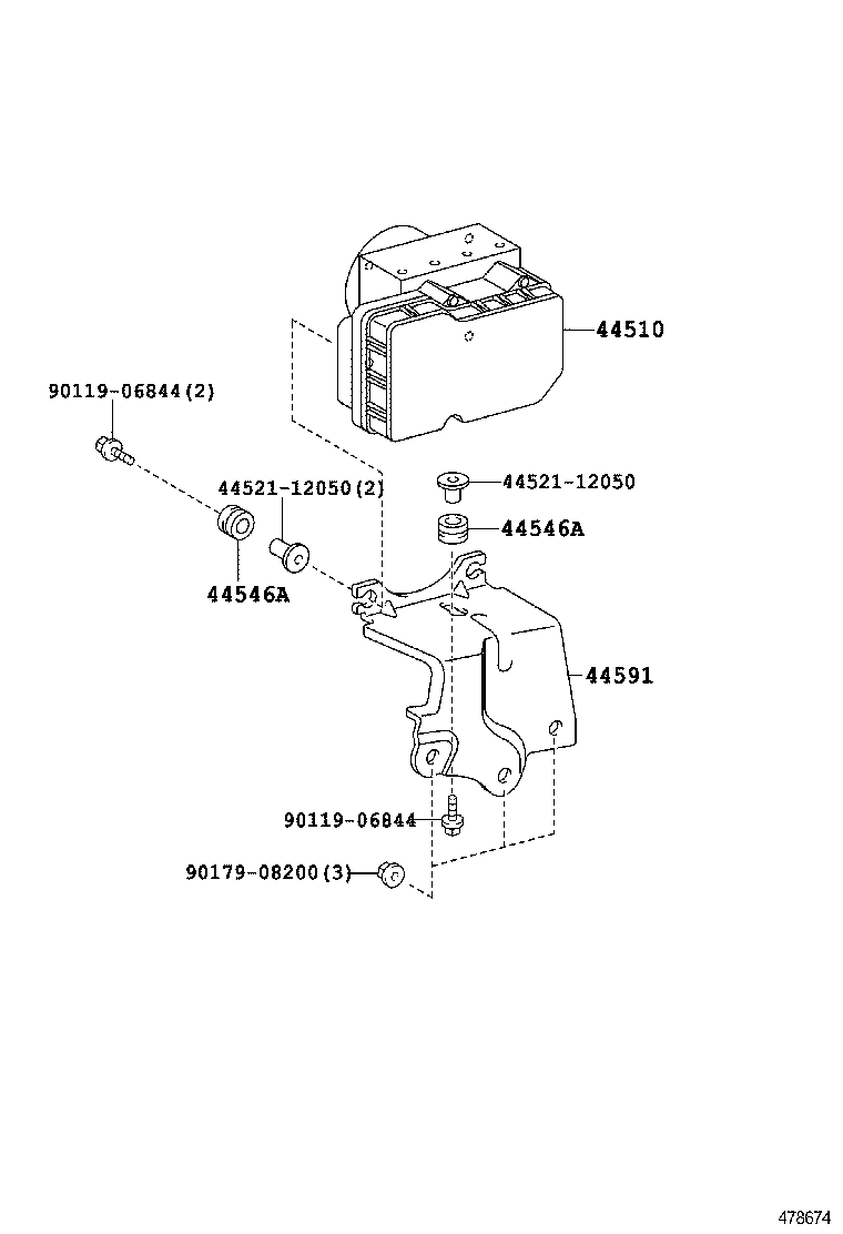  RAV4 |  BRAKE TUBE CLAMP