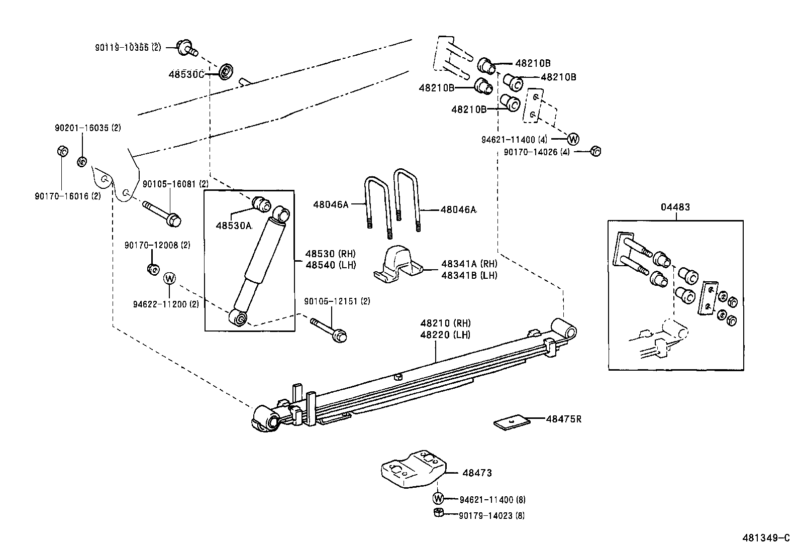  DYNA |  REAR SPRING SHOCK ABSORBER