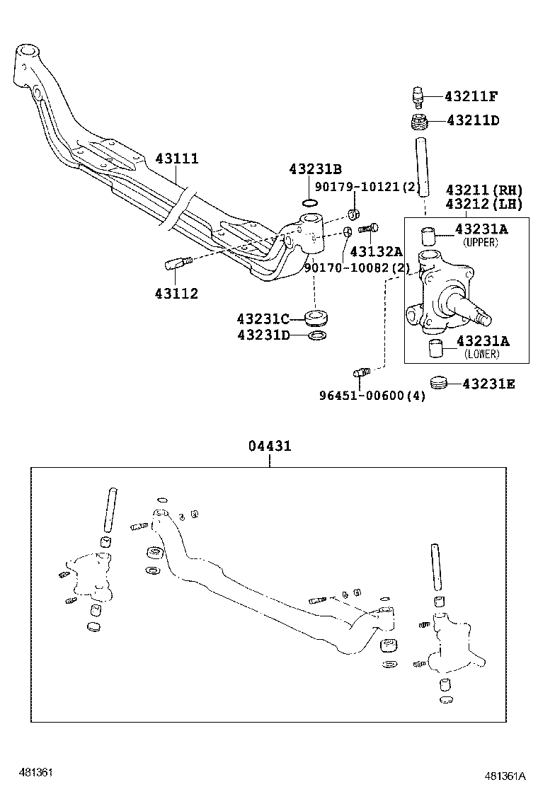  DYNA |  FRONT AXLE ARM STEERING KNUCKLE