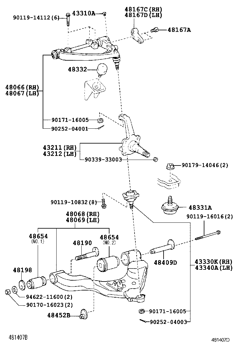  DYNA |  FRONT AXLE ARM STEERING KNUCKLE