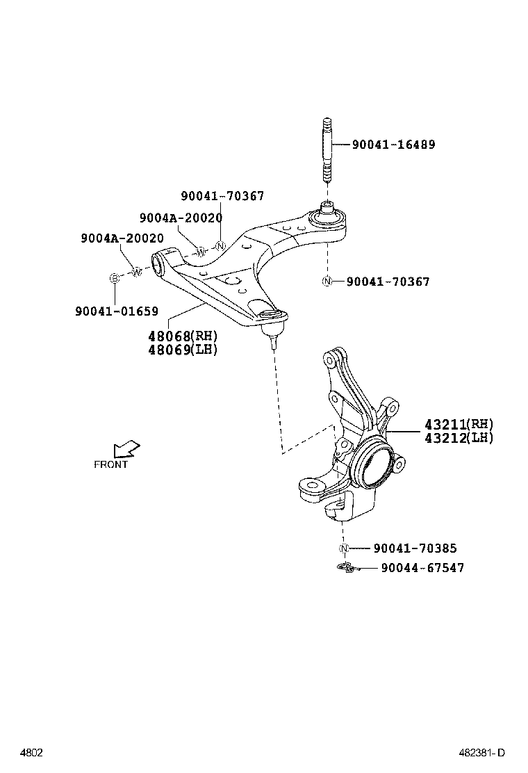  RUSH |  FRONT AXLE ARM STEERING KNUCKLE