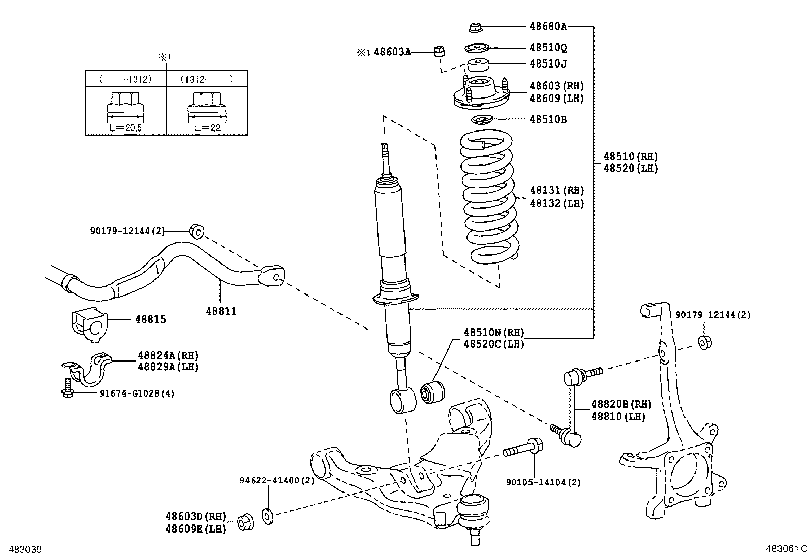  4RUNNER |  FRONT SPRING SHOCK ABSORBER