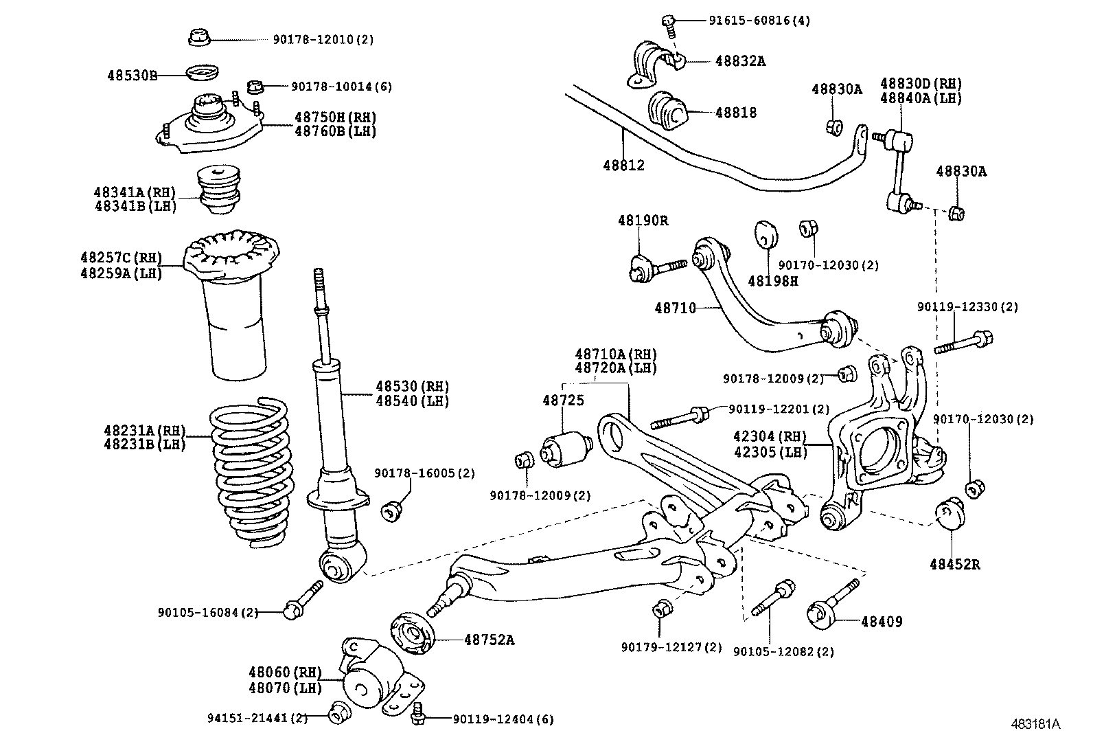  WISH |  REAR SPRING SHOCK ABSORBER