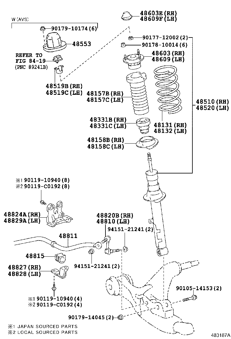 REIZ |  FRONT SPRING SHOCK ABSORBER