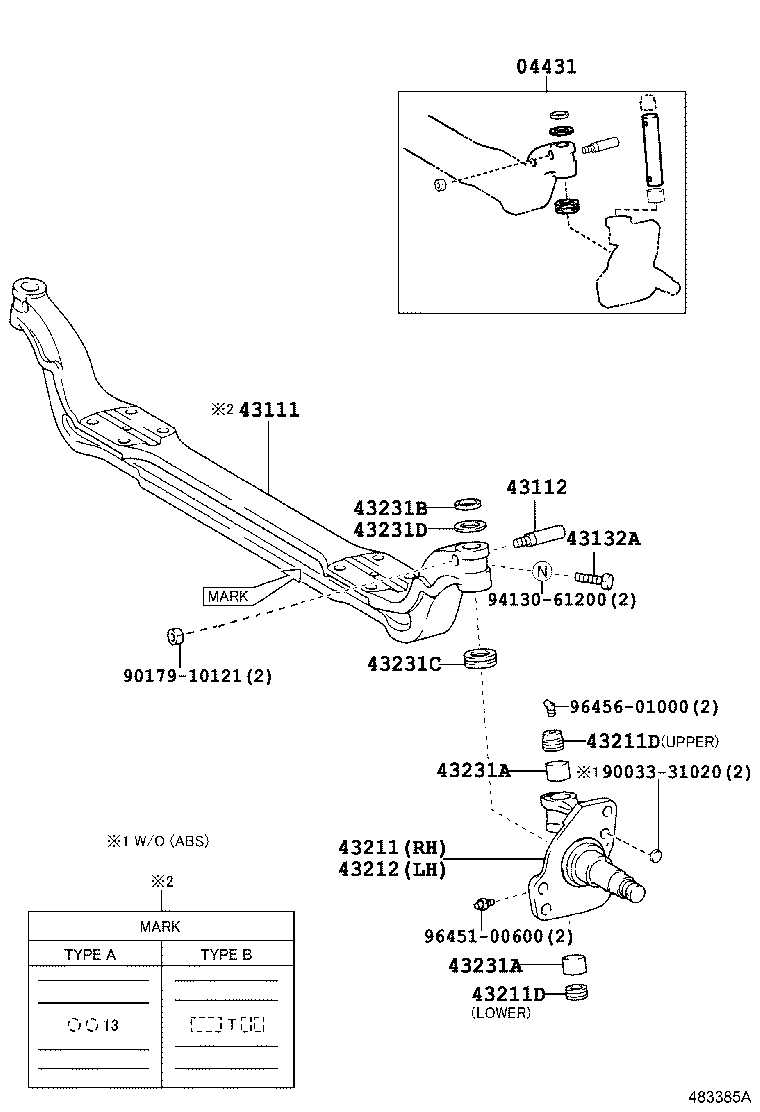  DYNA |  FRONT AXLE ARM STEERING KNUCKLE