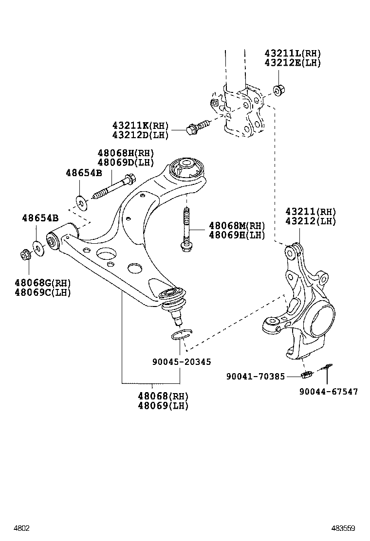  AVANZA |  FRONT AXLE ARM STEERING KNUCKLE