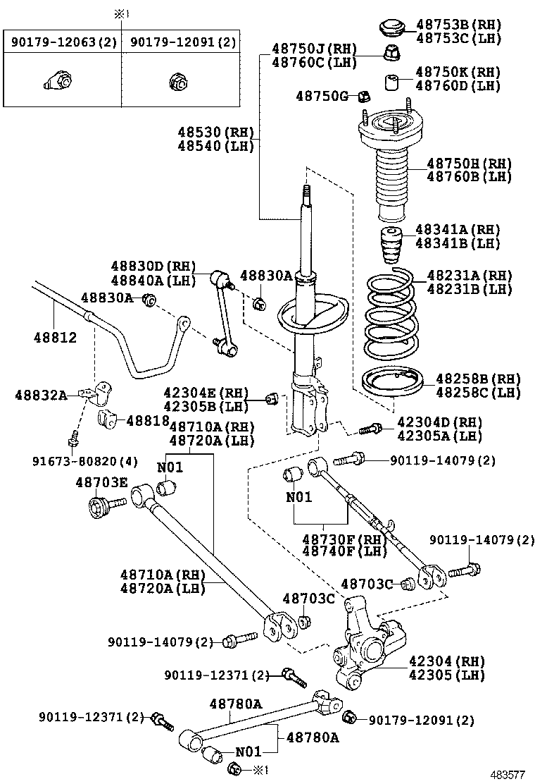  CAMRY HYBRID ASIA |  REAR SPRING SHOCK ABSORBER