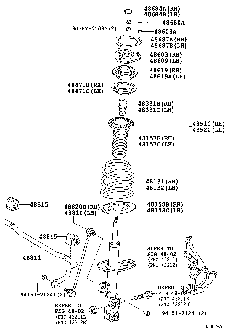  RAV4 |  FRONT SPRING SHOCK ABSORBER