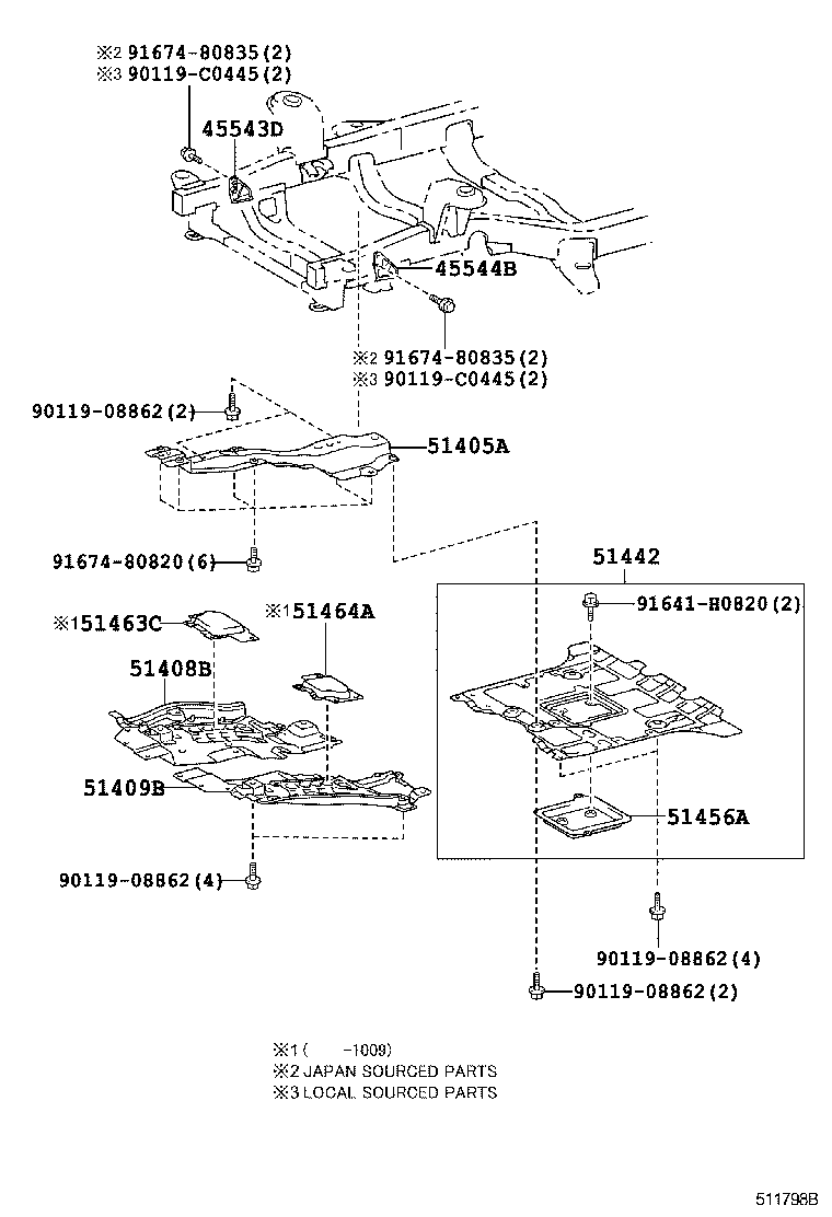  LAND CRUISER CHINA |  SUSPENSION CROSSMEMBER UNDER COVER