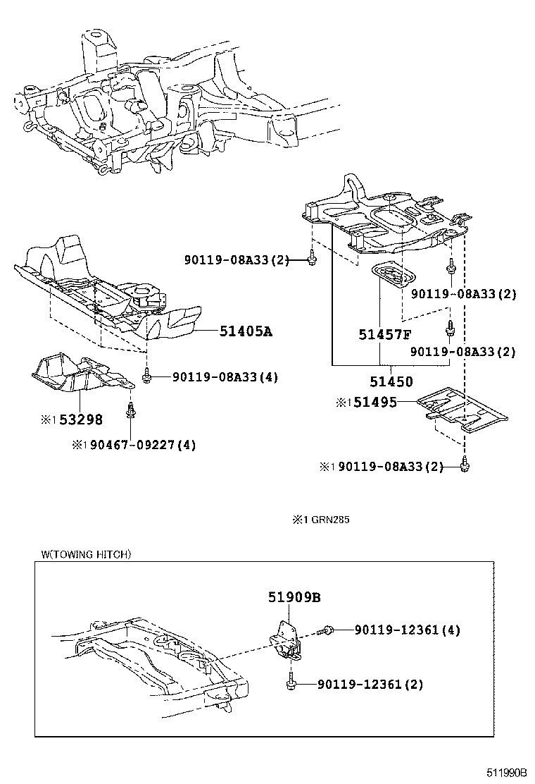  4RUNNER |  SUSPENSION CROSSMEMBER UNDER COVER