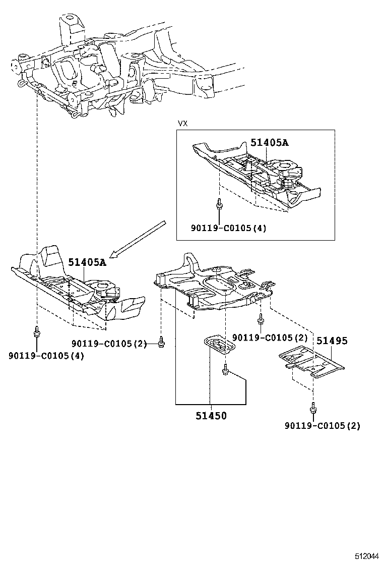  LAND CRUISER PRADO |  SUSPENSION CROSSMEMBER UNDER COVER