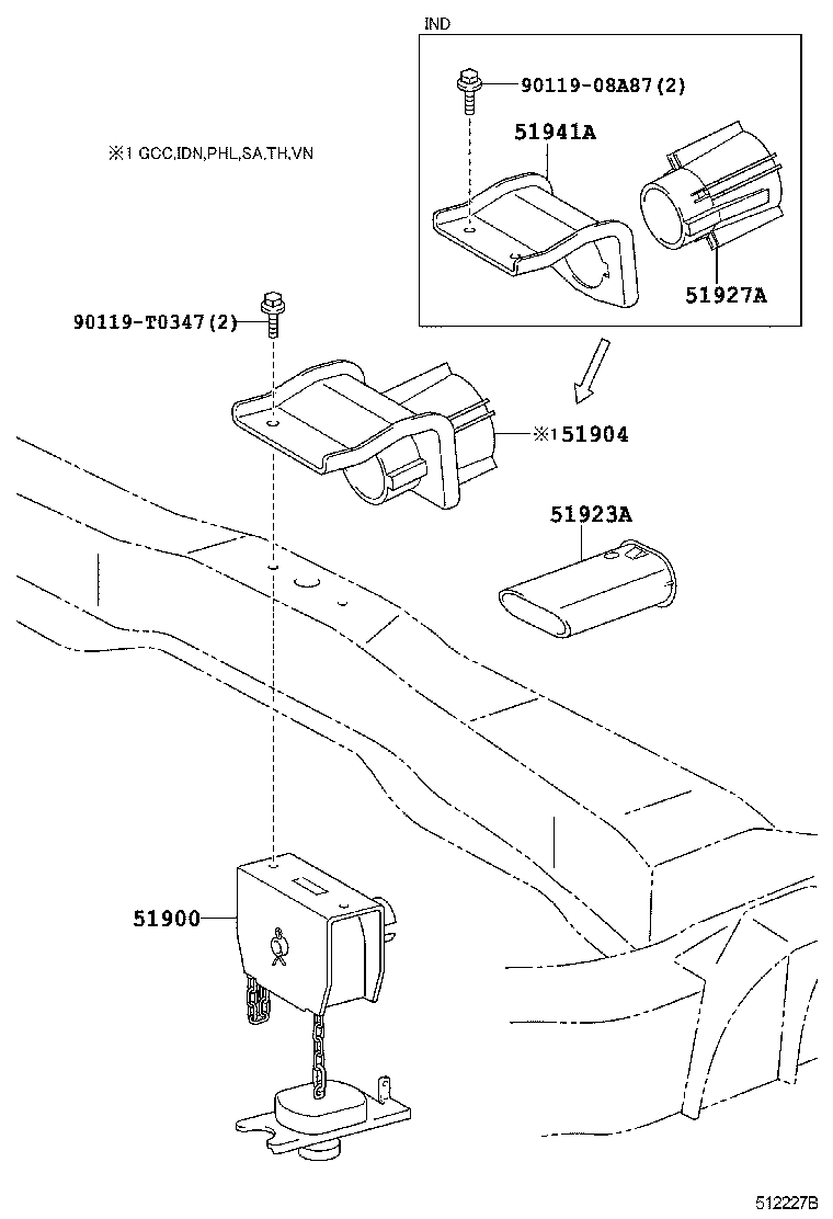  INNOVA KIJANG |  SPARE WHEEL CARRIER