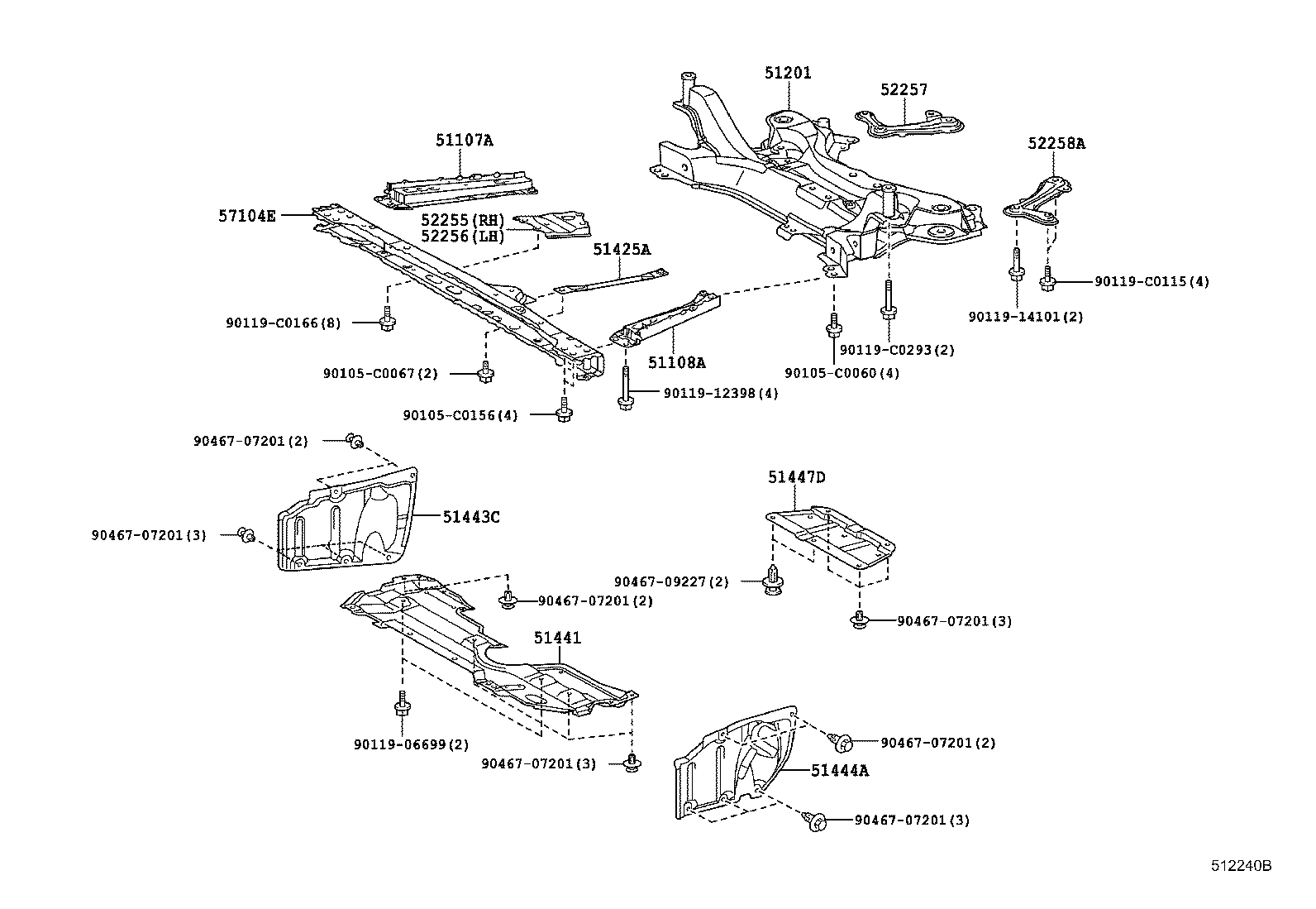  EZ |  SUSPENSION CROSSMEMBER UNDER COVER