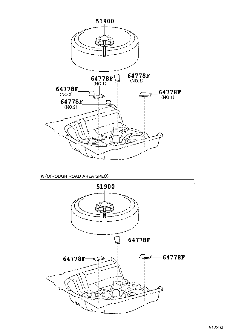  PRIUS C |  SPARE WHEEL CARRIER