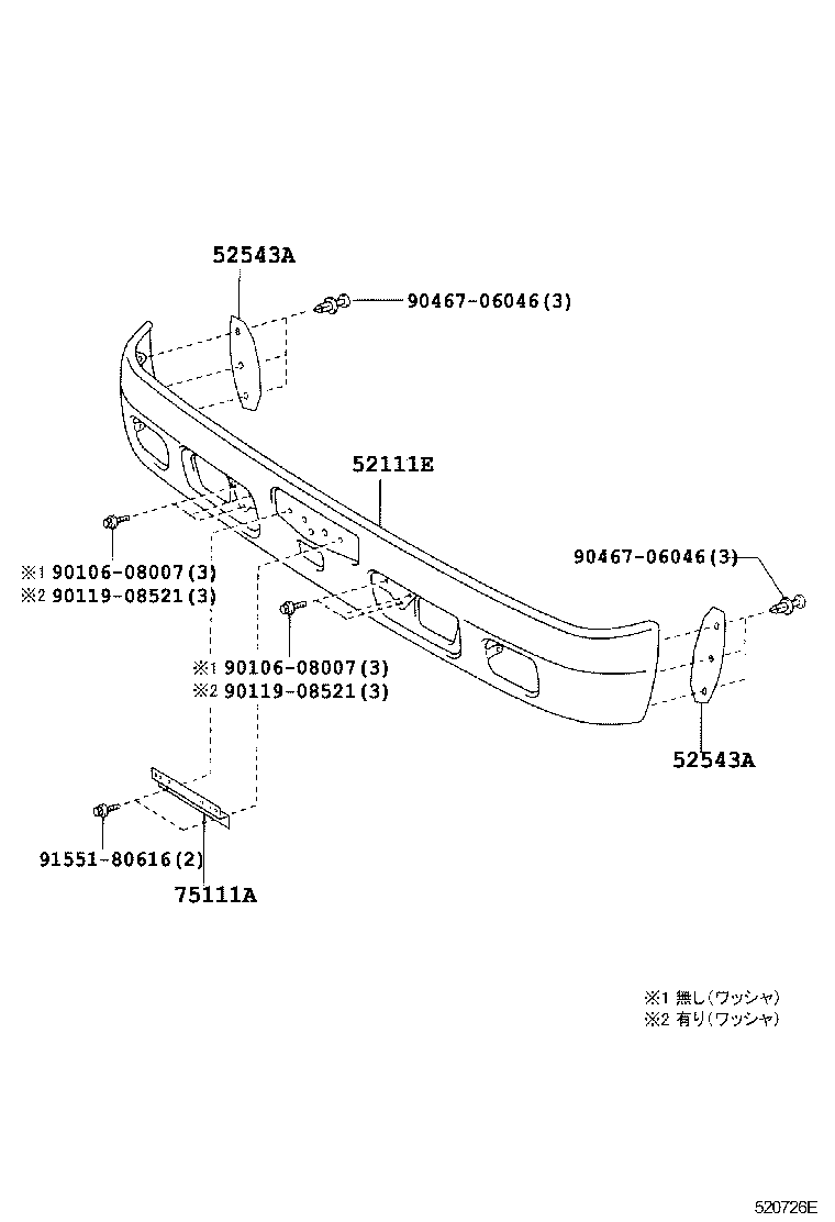  DYNA |  FRONT BUMPER BUMPER STAY