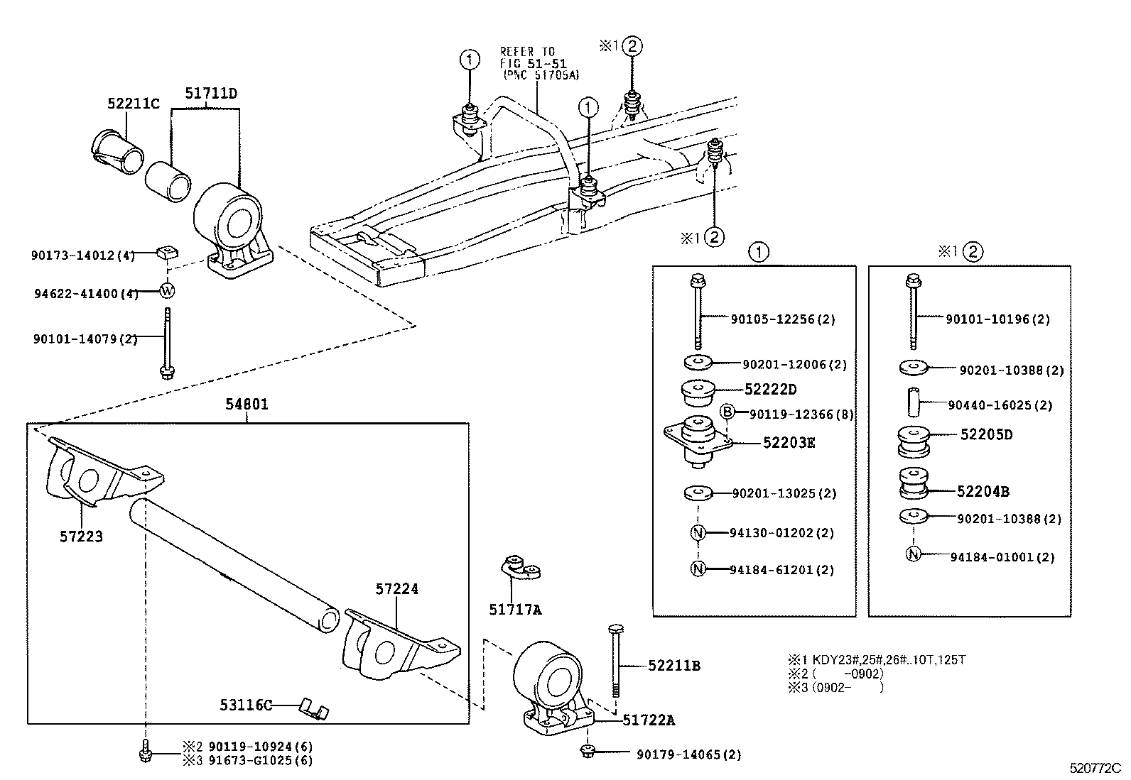  DYNA |  CAB MOUNTING BODY MOUNTING