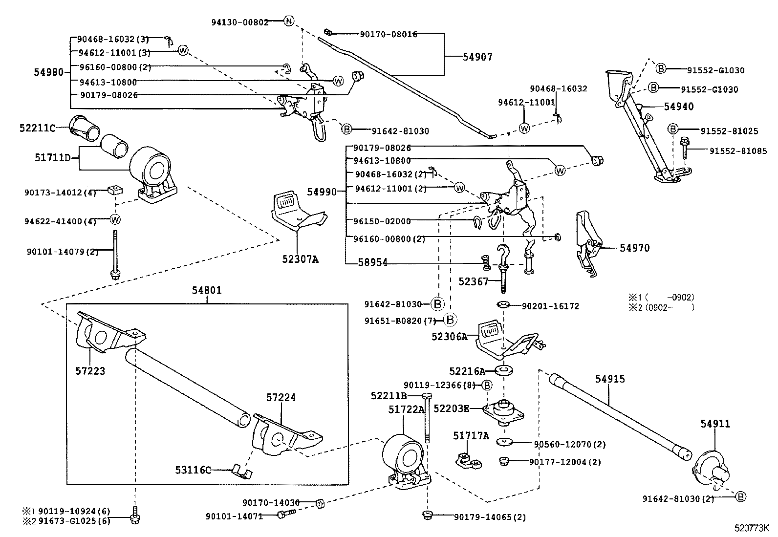  DYNA |  CAB MOUNTING BODY MOUNTING