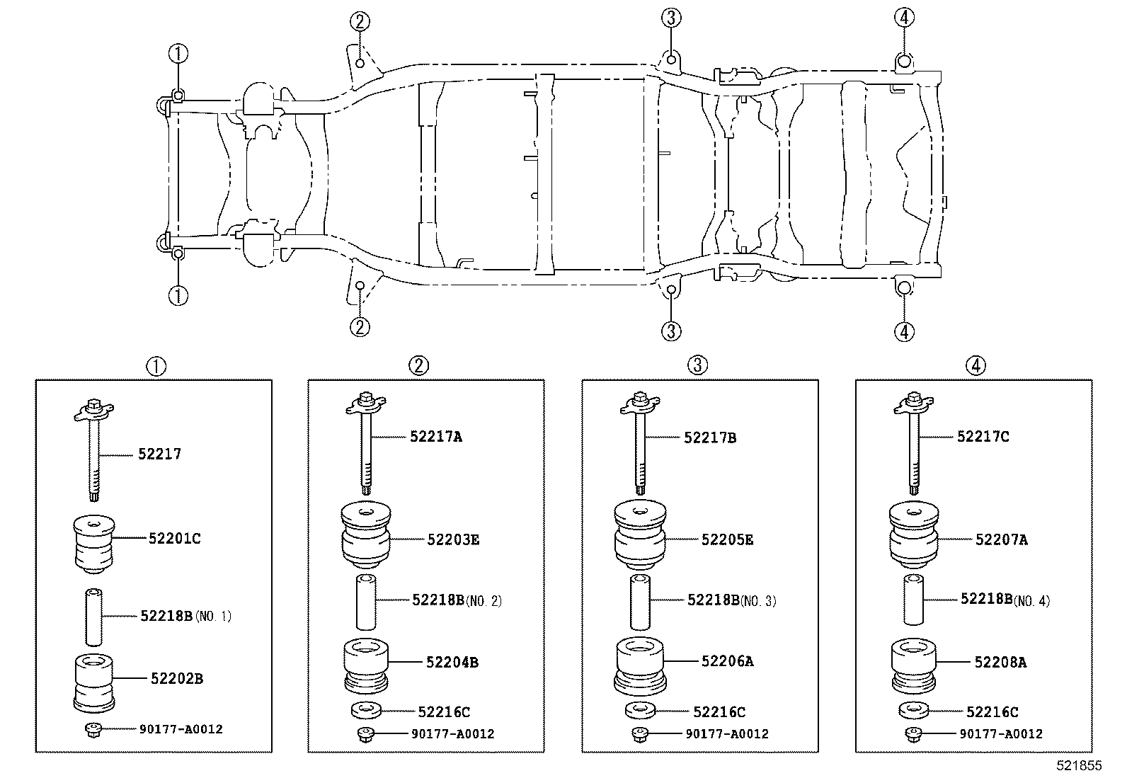  SEQUOIA |  CAB MOUNTING BODY MOUNTING