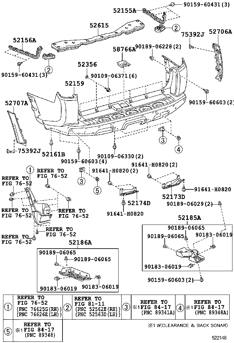  4RUNNER |  REAR BUMPER BUMPER STAY