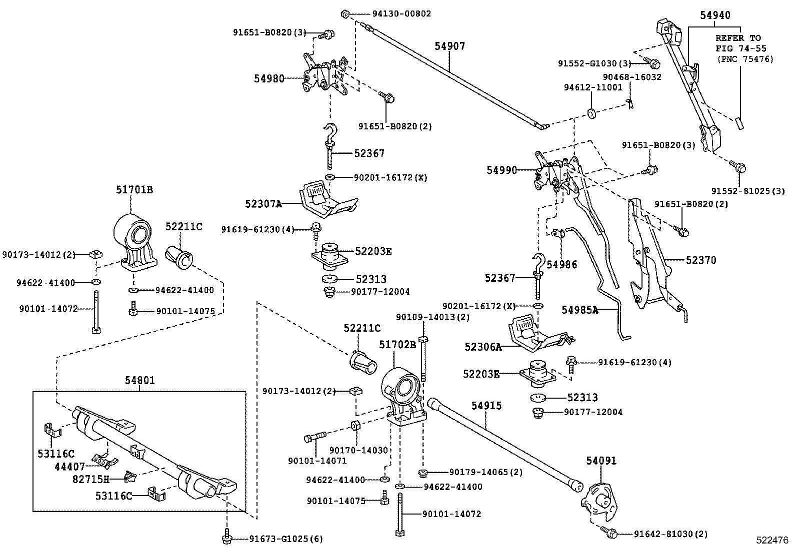  DYNA |  CAB MOUNTING BODY MOUNTING