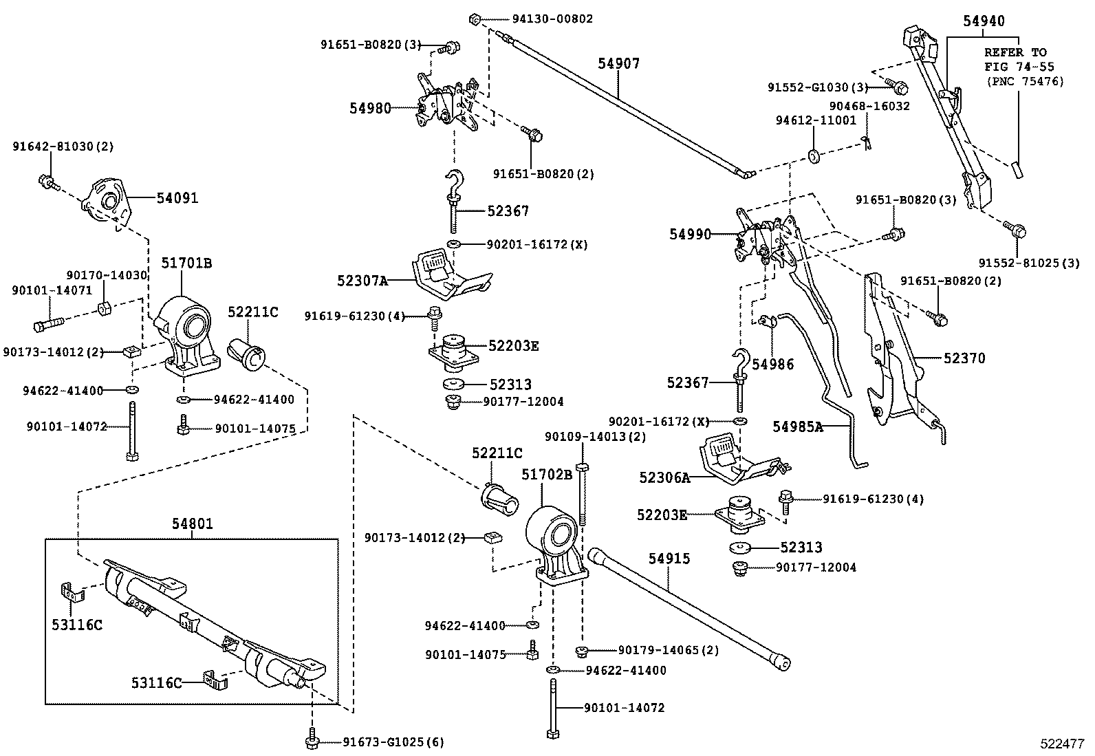  DYNA |  CAB MOUNTING BODY MOUNTING