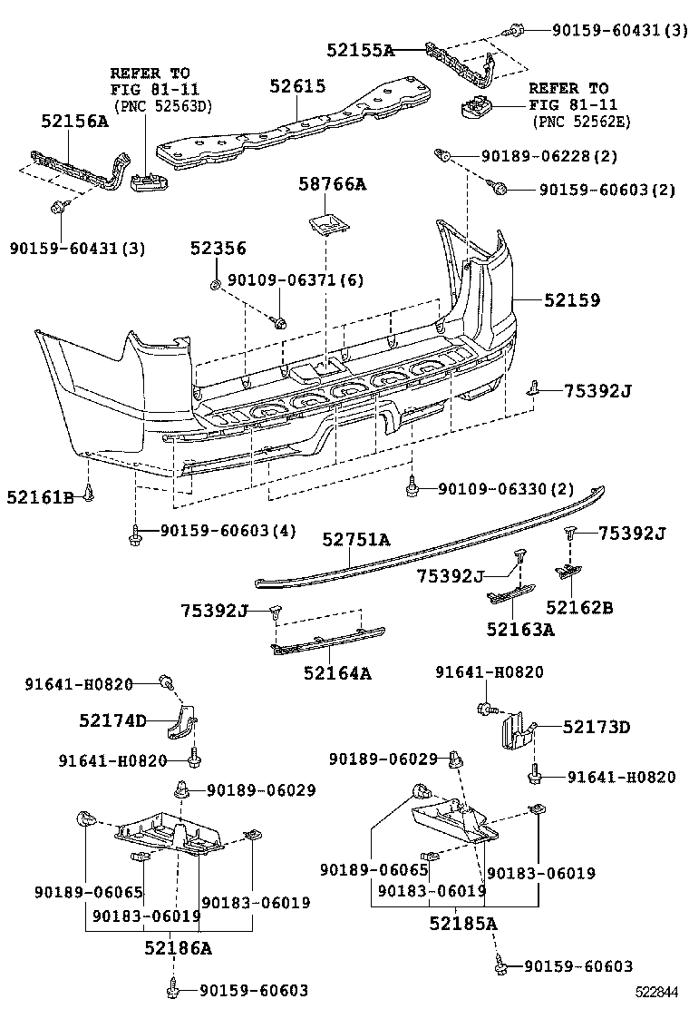  4RUNNER |  REAR BUMPER BUMPER STAY