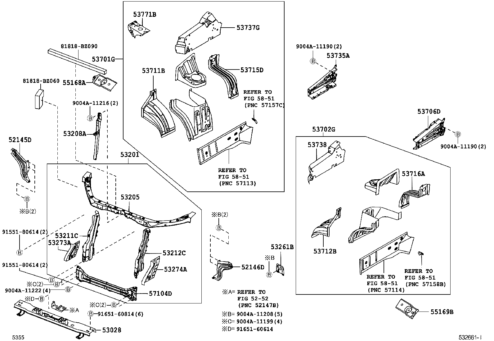  RUSH |  FRONT FENDER APRON DASH PANEL