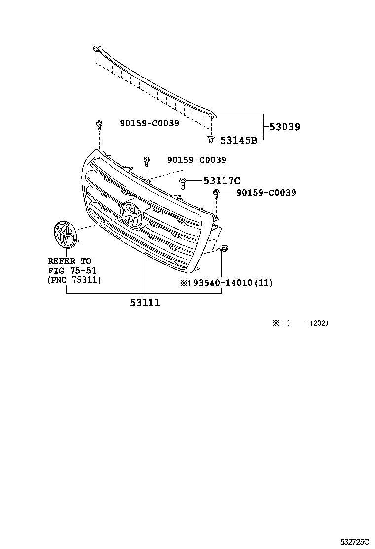 LAND CRUISER CHINA |  RADIATOR GRILLE
