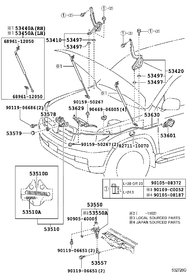  LAND CRUISER CHINA |  HOOD LOCK HINGE