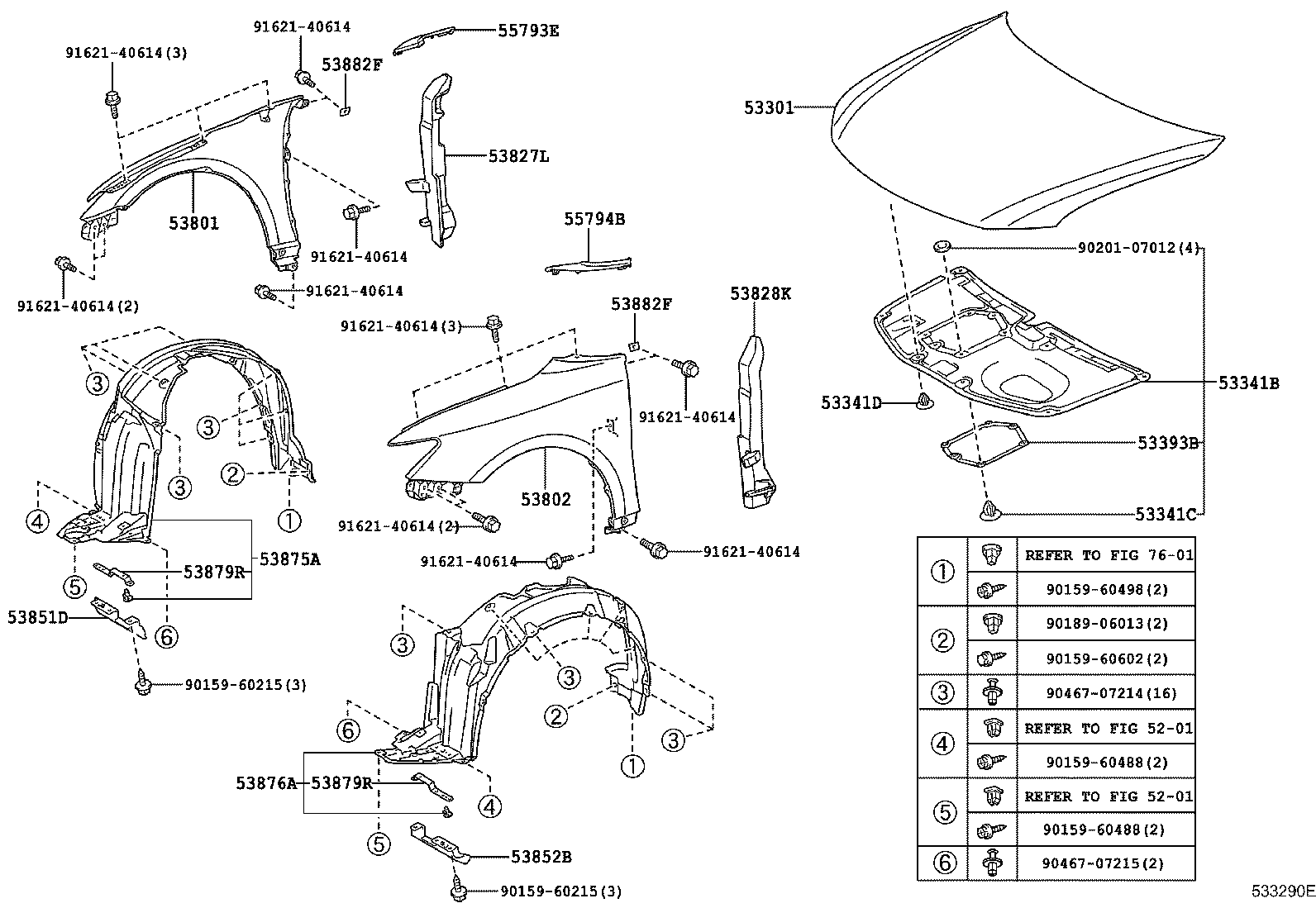  ZELAS |  HOOD FRONT FENDER