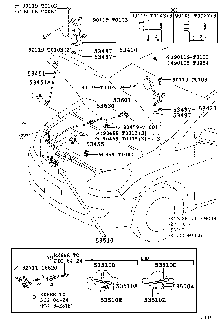 INNOVA KIJANG |  HOOD LOCK HINGE