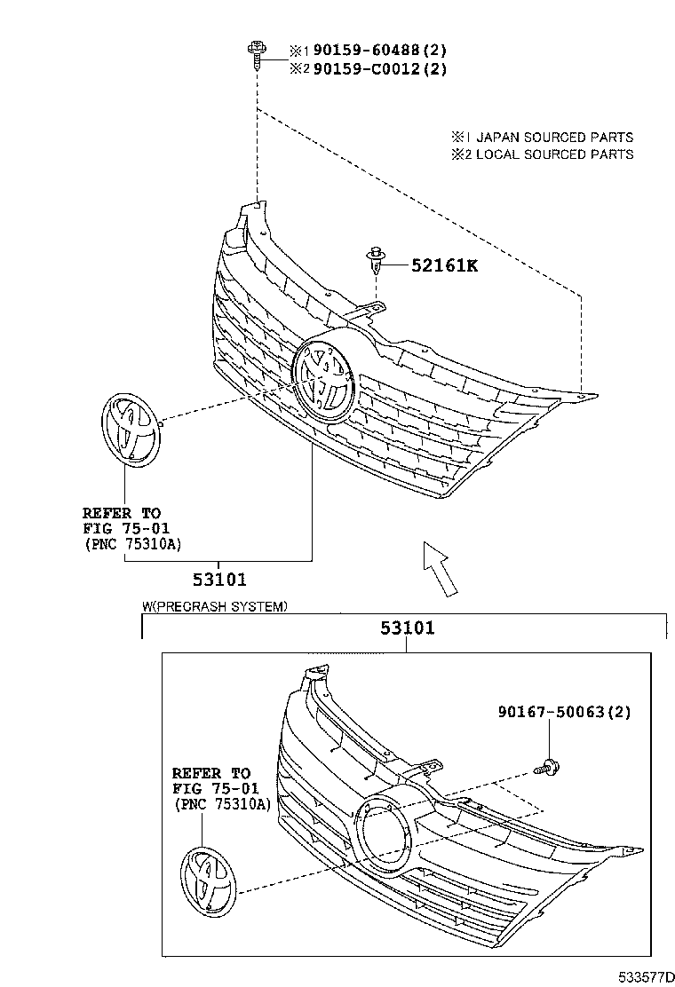  CAMRY HYBRID CHINA |  RADIATOR GRILLE
