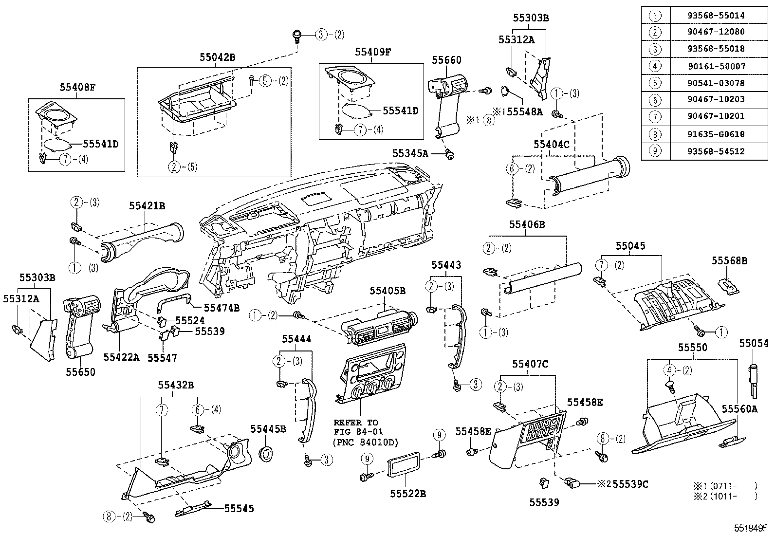  FJ CRUISER |  INSTRUMENT PANEL GLOVE COMPARTMENT