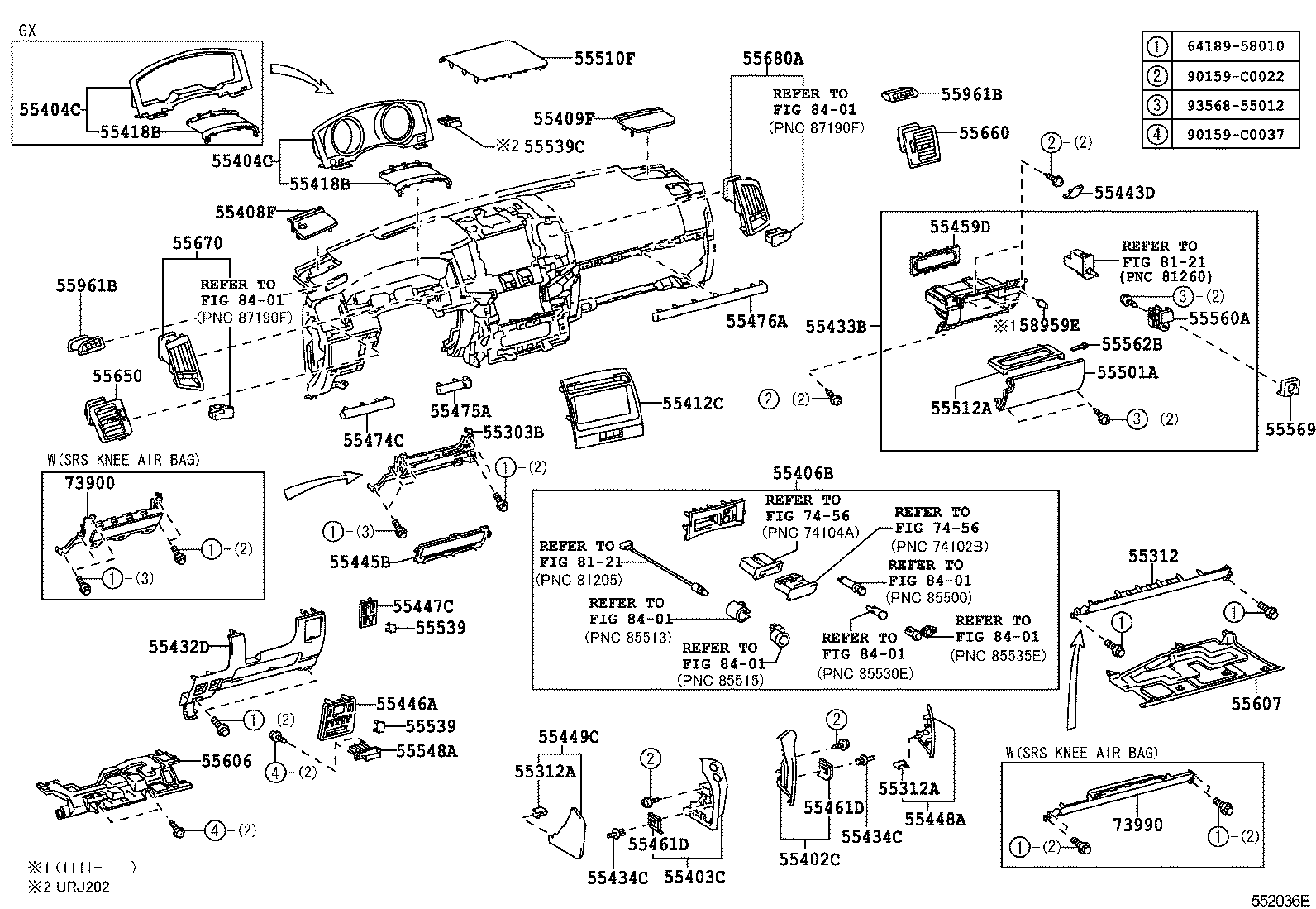  LAND CRUISER CHINA |  INSTRUMENT PANEL GLOVE COMPARTMENT