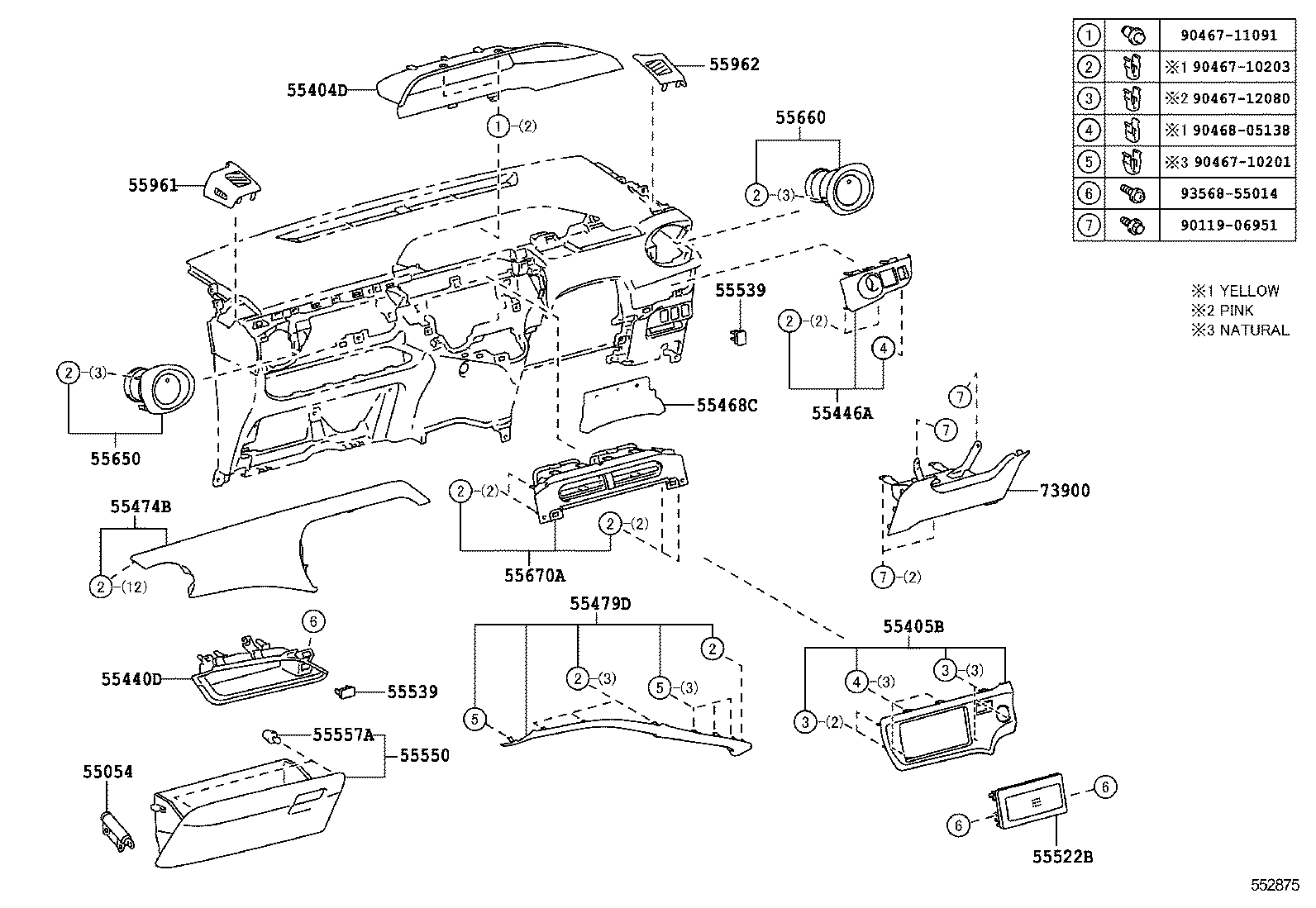  PRIUS C |  INSTRUMENT PANEL GLOVE COMPARTMENT