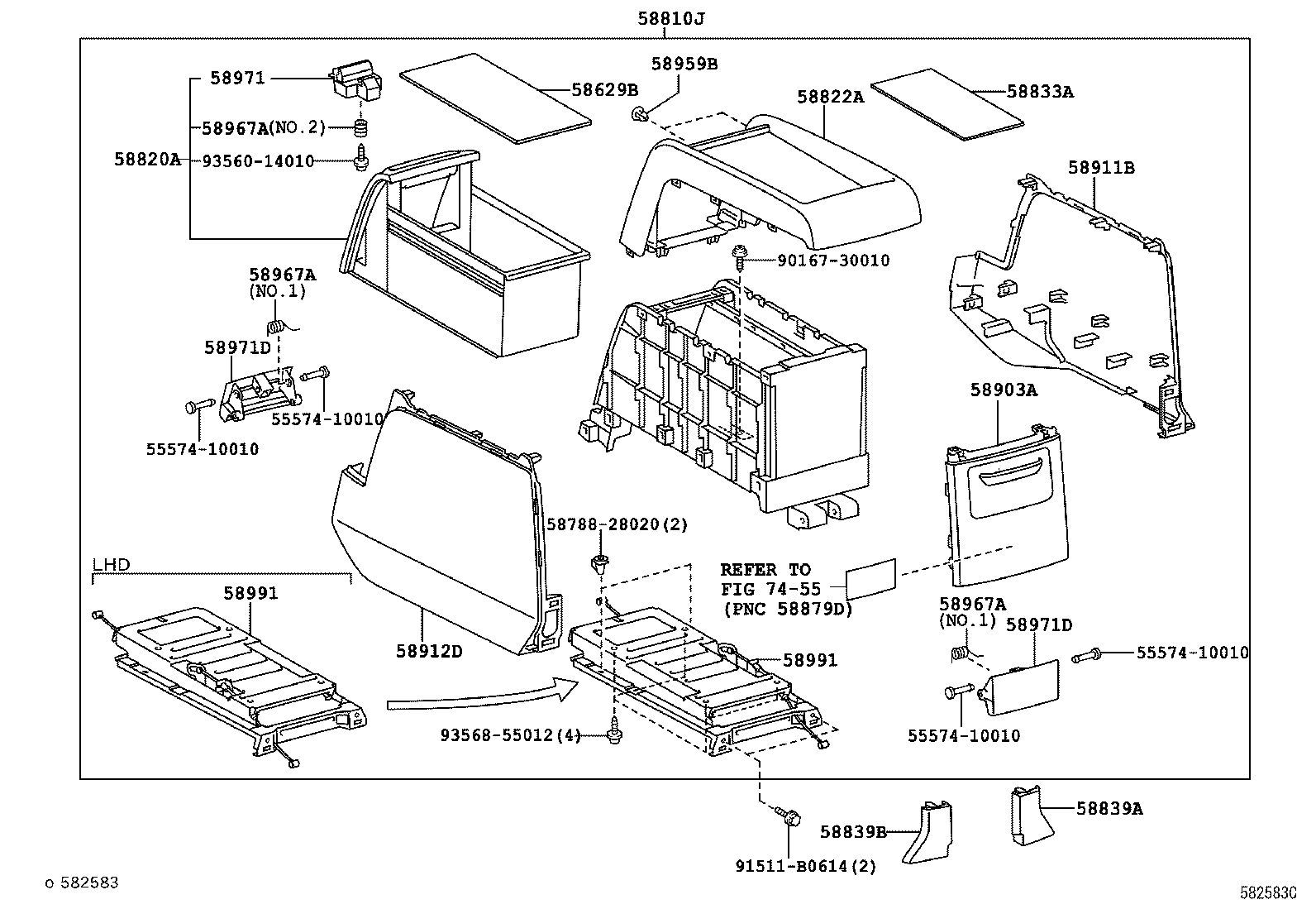  PREVIA TARAGO |  CONSOLE BOX BRACKET