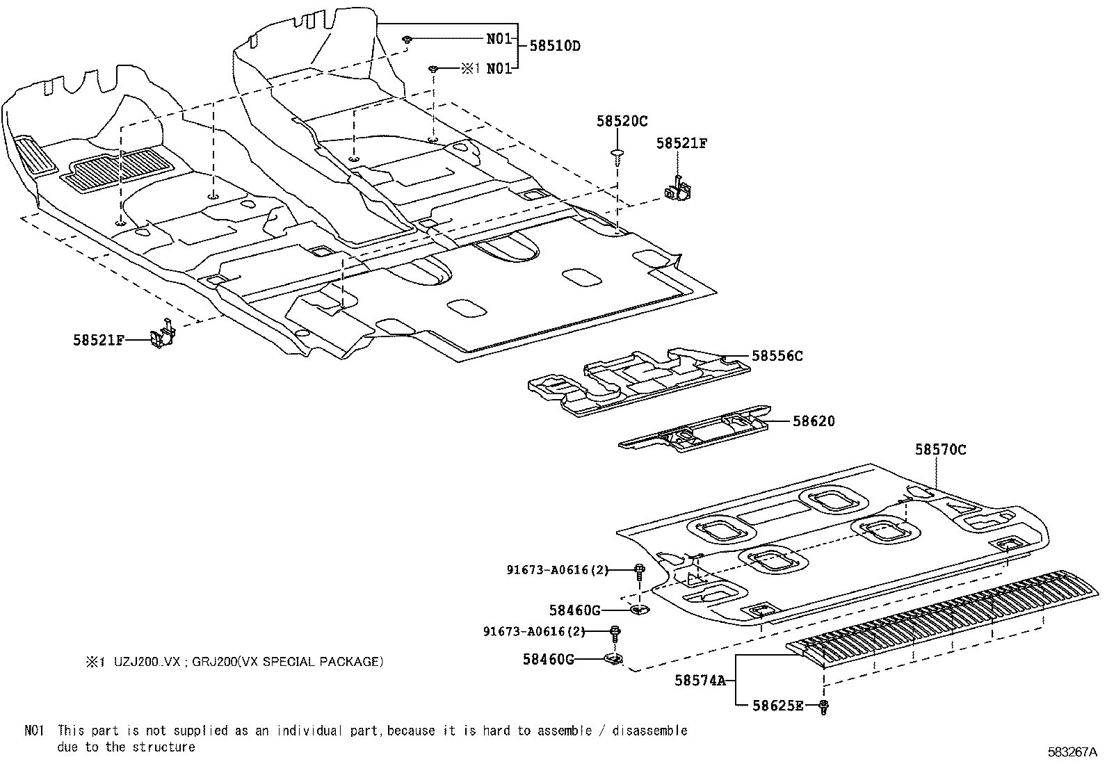  LAND CRUISER CHINA |  FLOOR MAT SILENCER PAD